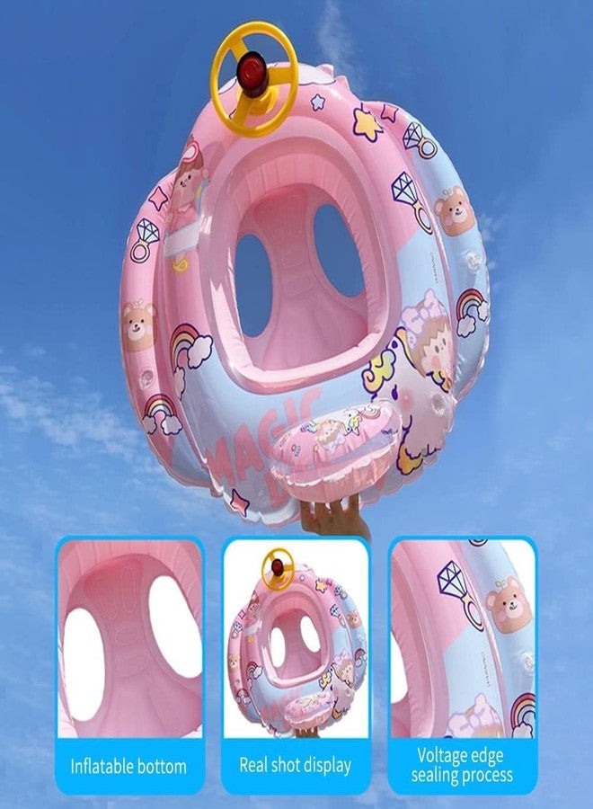 Suicune Baby Swimming Float Swim Ring Cute Floaties with Seat and Handle Pool Floats Toys Fun Water Raft Lounge Party Supplies for Infant Toddler Kids Children - Image 4